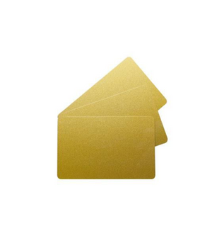 EVOLIS PVC Blank Gold ISO Card 30mil - 1