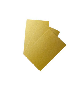 EVOLIS PVC Blank Gold ISO Card 30mil - 2