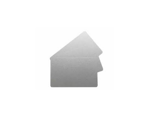 EVOLIS PVC Blank Silver ISO Card 30mil - 1