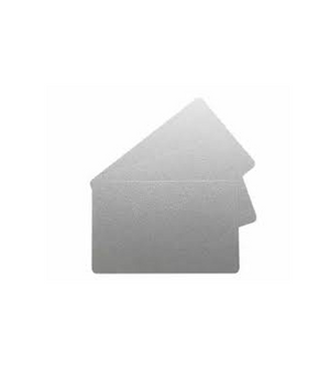 EVOLIS PVC Blank Silver ISO Card 30mil - 1