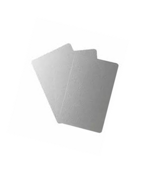 EVOLIS PVC Blank Silver ISO Card 30mil - 2