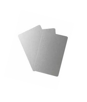 EVOLIS PVC Blank Silver ISO Card 30mil
